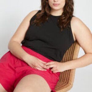 Universal Standard Sunny Swim Shorts - Size S (14), Cerise